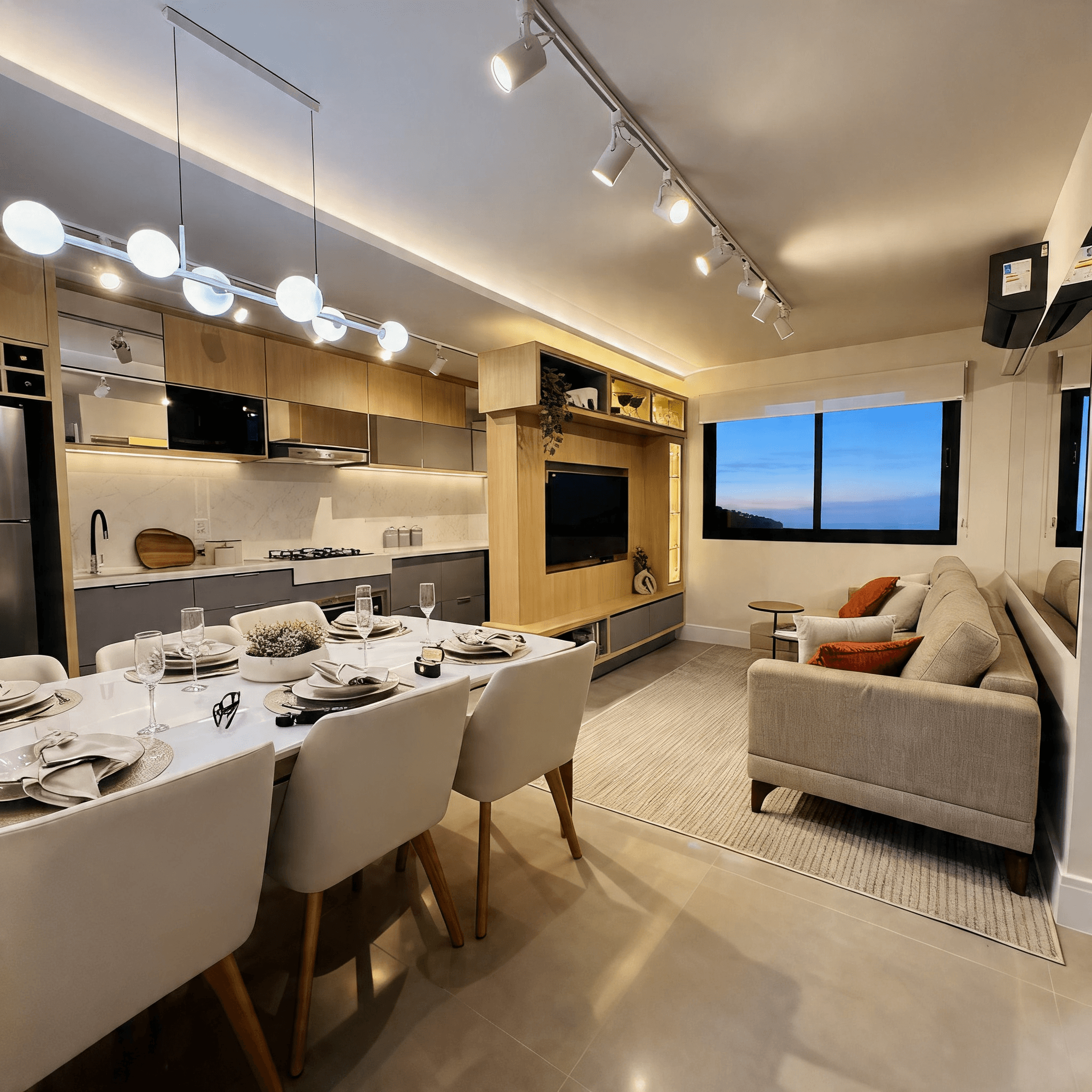 Sala de jantar integrada